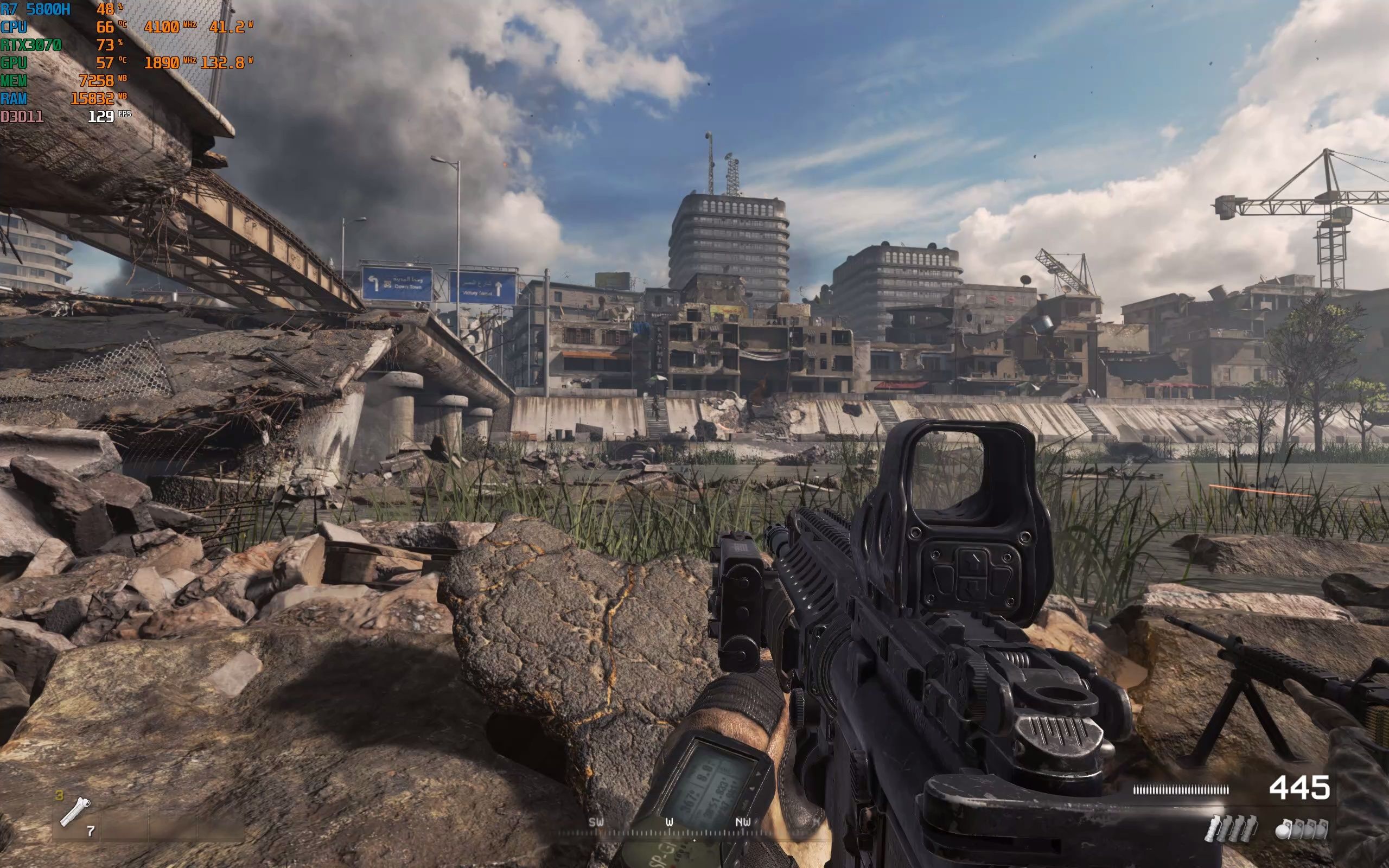 r9000k满血3070使命召唤6重制版试玩