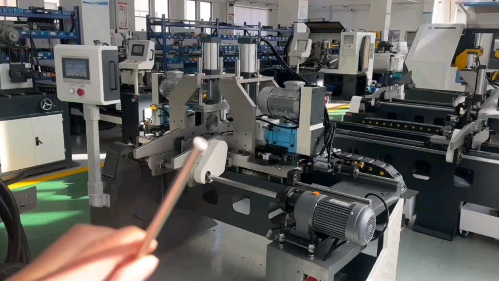 全自动双头倒角机,6mm不锈钢圆棒双头平面倒角机