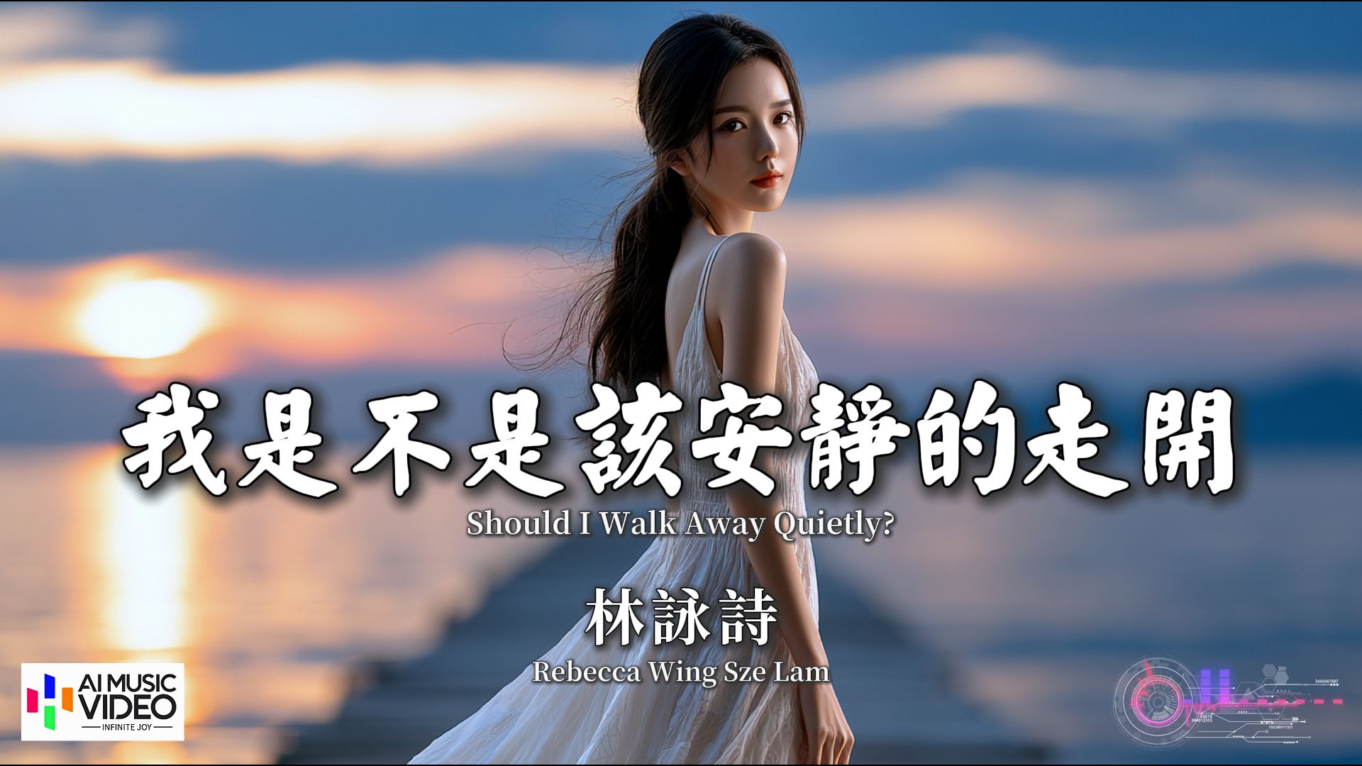 【高清MV】林咏诗 - 我是不是该安静的走开（原唱：郭富城）【Pinyin Eng Sub AI音乐视频 繁体拼音英文动态字幕 】