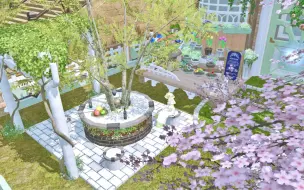 Download Video: 【FF14装修】庭院S | 花匠小屋，5.4新外墙前瞻，繁花满院，景观树组合，沙24/54