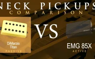 Video herunterladen: 双线圈拾音器 DiMarzio TITAN vs EMG 85X -琴颈 Neck Pickup Guitar