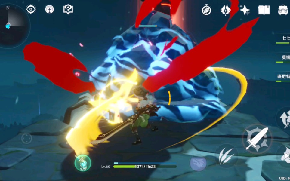 原神你还在用火烧冰龙脊雪山神像解锁深赤之石