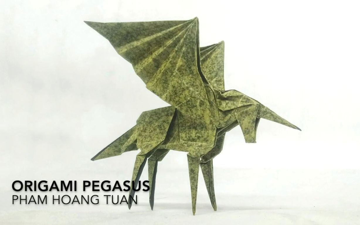 [图]【油管搬运】【折纸Origami】天马·pegasus by Pham Hoang Tuan