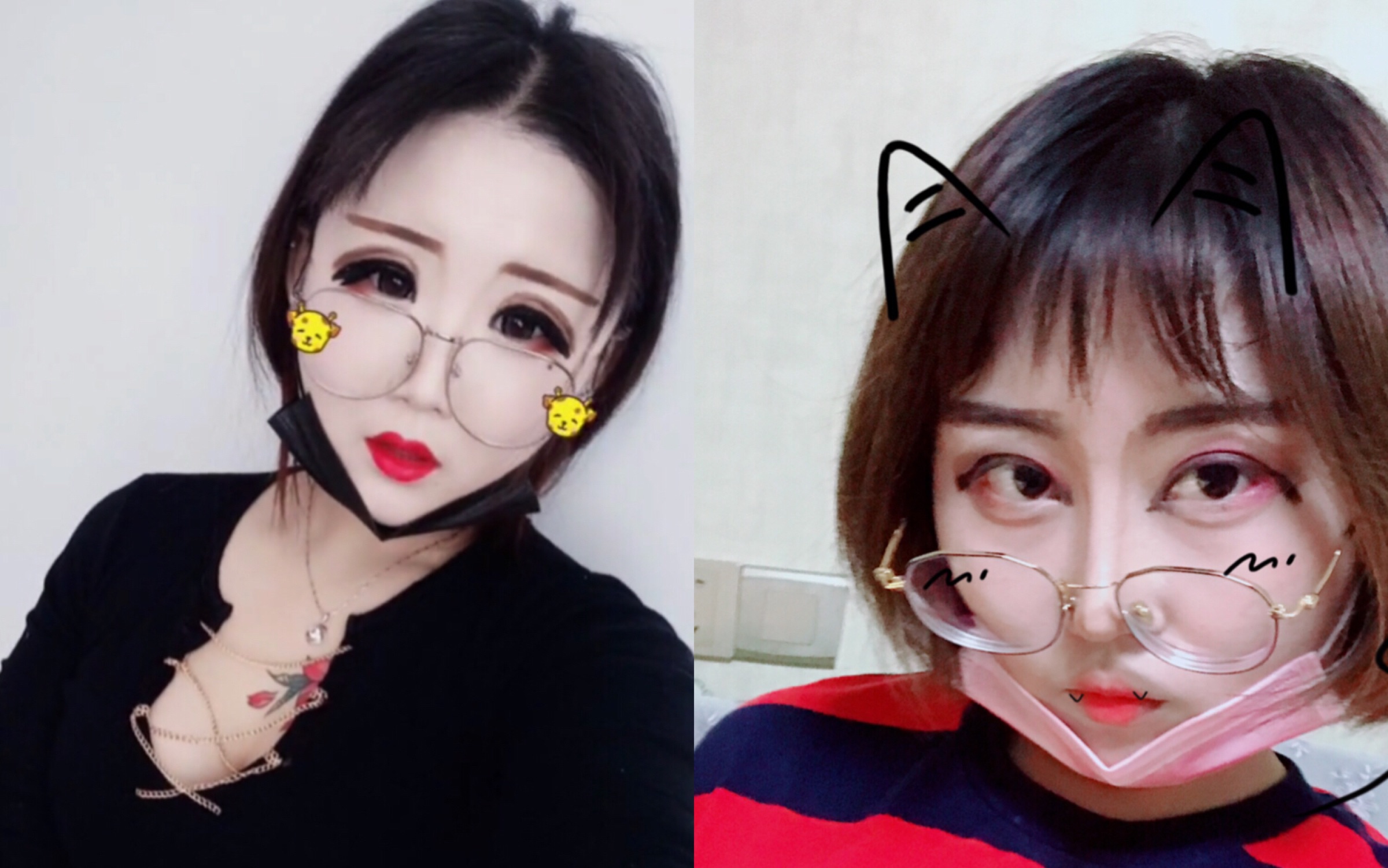 快手社会小姐姐仿妆