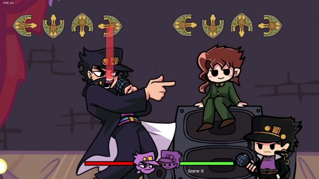 Jotaro vs Chibi Jotaro Week 1  Friday Night Funkin' JoJo Mod哔哩哔哩bilibili