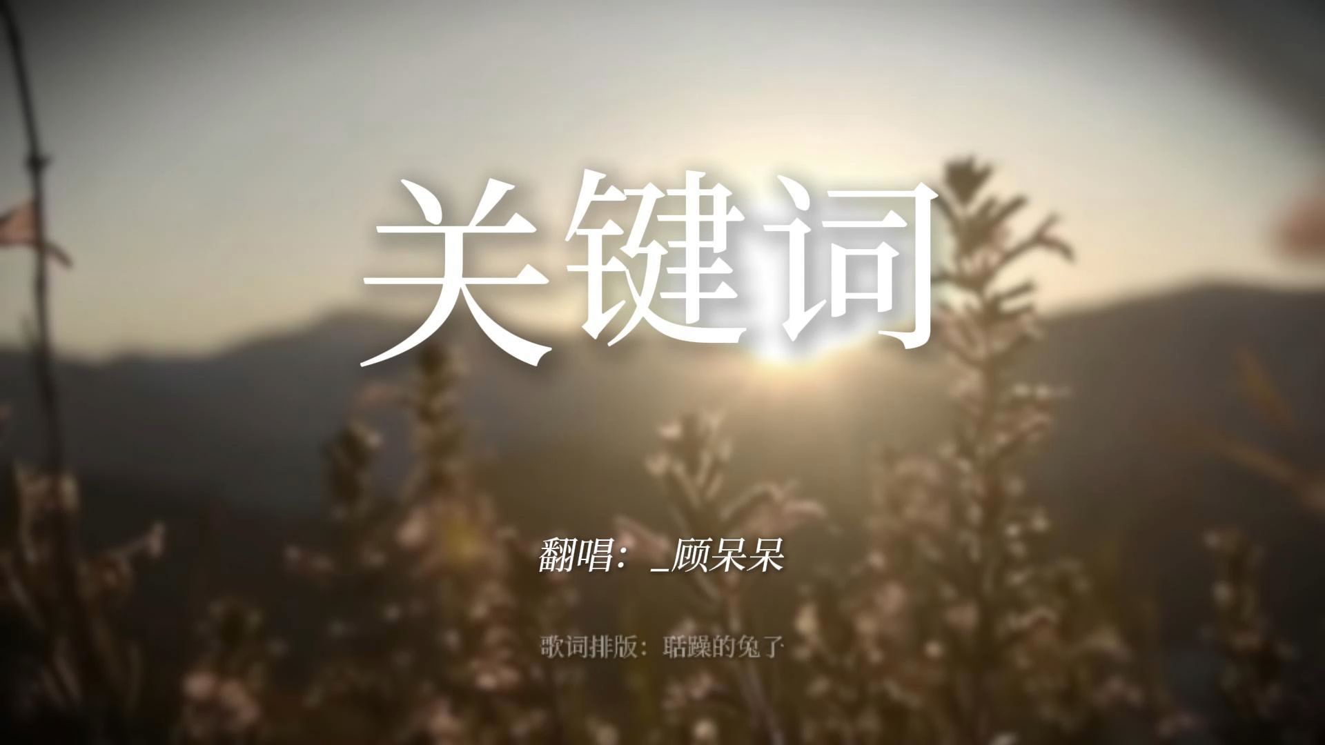 顾呆呆关键词(弹唱)哔哩哔哩bilibili