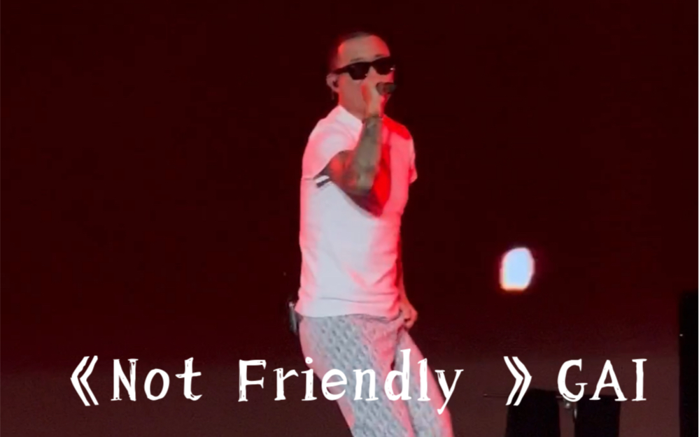 《Not Friendly》GAI“你看我这么有钱,还超个啥子社会”西安玩世TIME音乐节 第一排视角哔哩哔哩bilibili