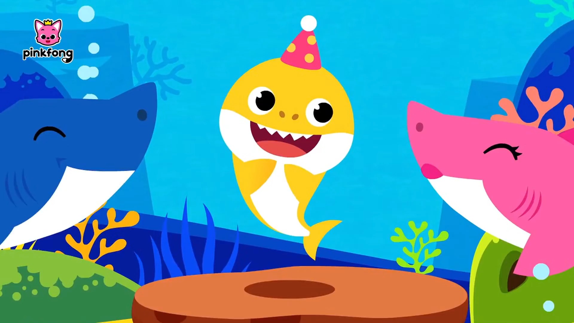 [图]p1碰碰狐英文儿歌最佳童谣儿童歌曲SingAlongwithBabyShark!PinkfongBabySharkSong