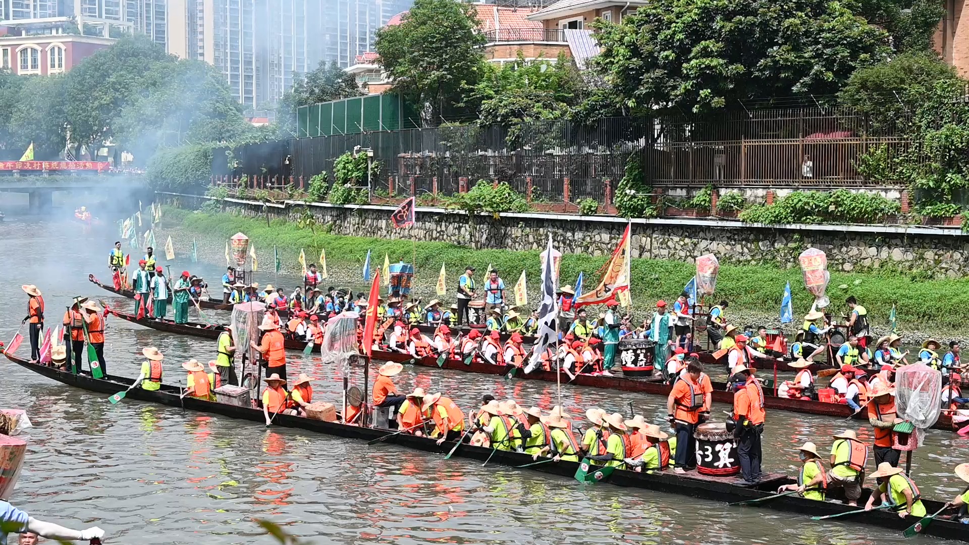 [图]广州冼村龙船传统活动