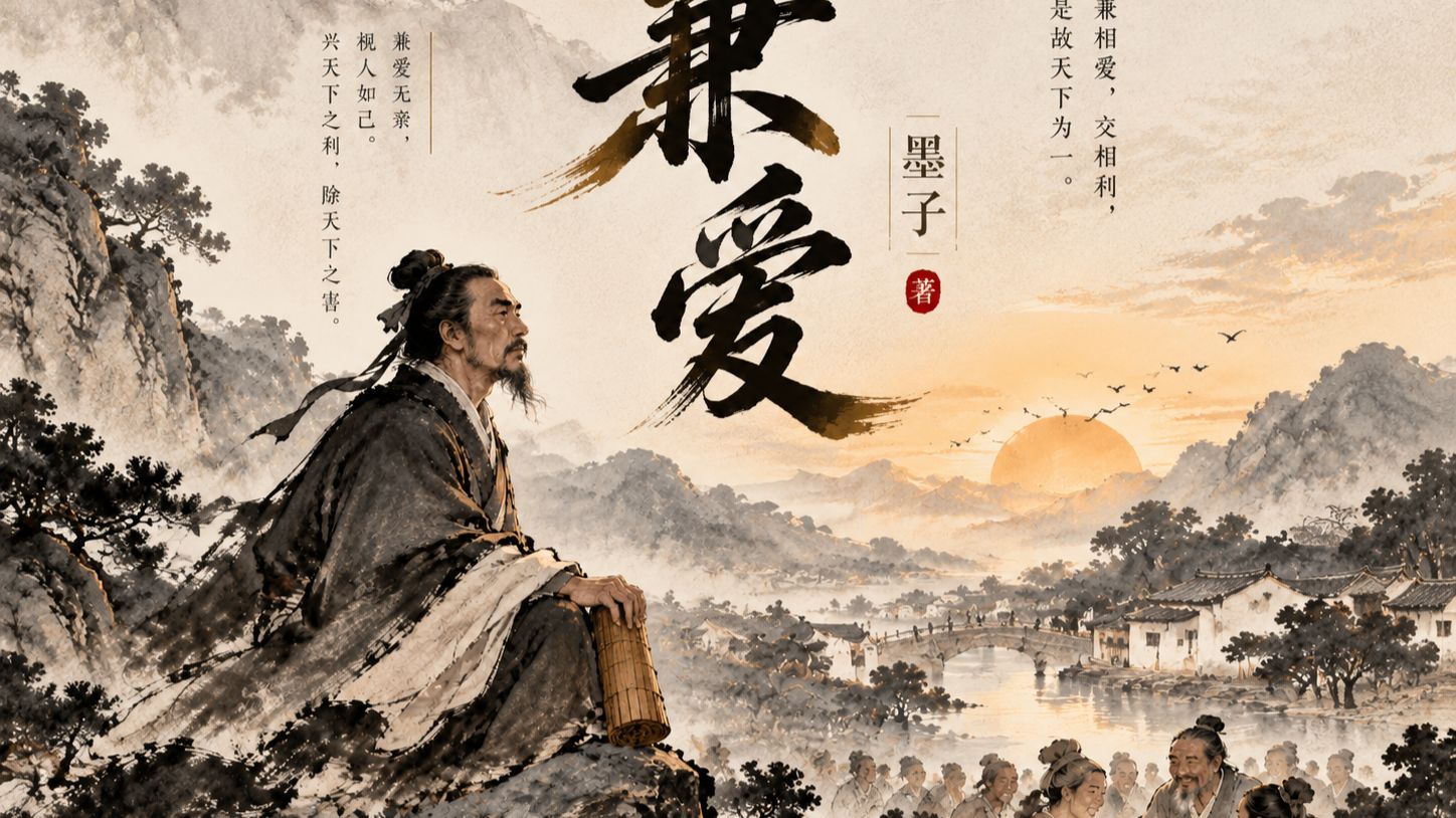 高二语文丨《兼爱》人们常常认为，先顾好自己和自己人没有错。墨子真正挑战的，是当这种想法成为所有人的准则时，别人的生死与得失还剩下多少分量。