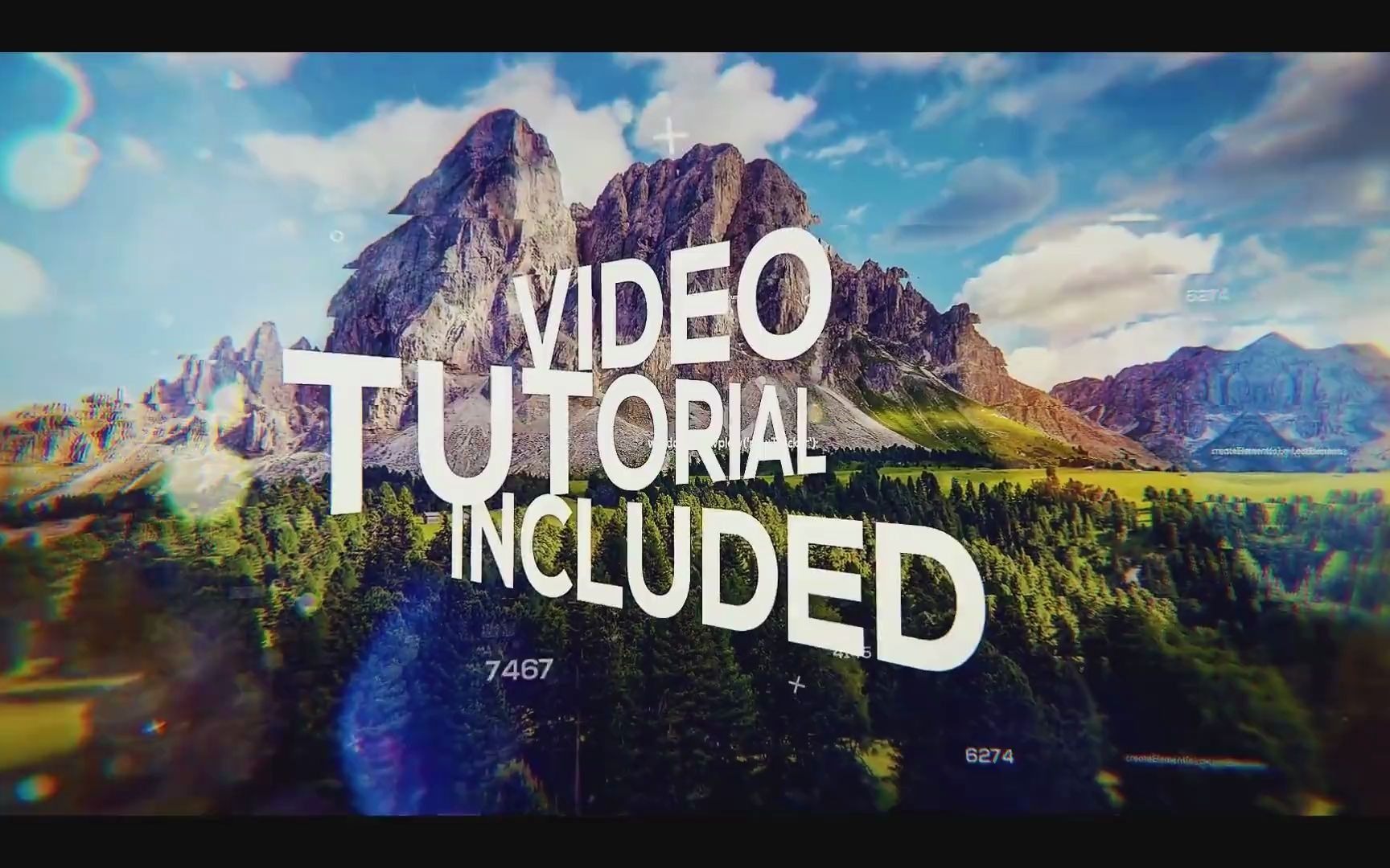 pr模板空间感大标题风景大自然介绍电子相册幻灯片宣传片