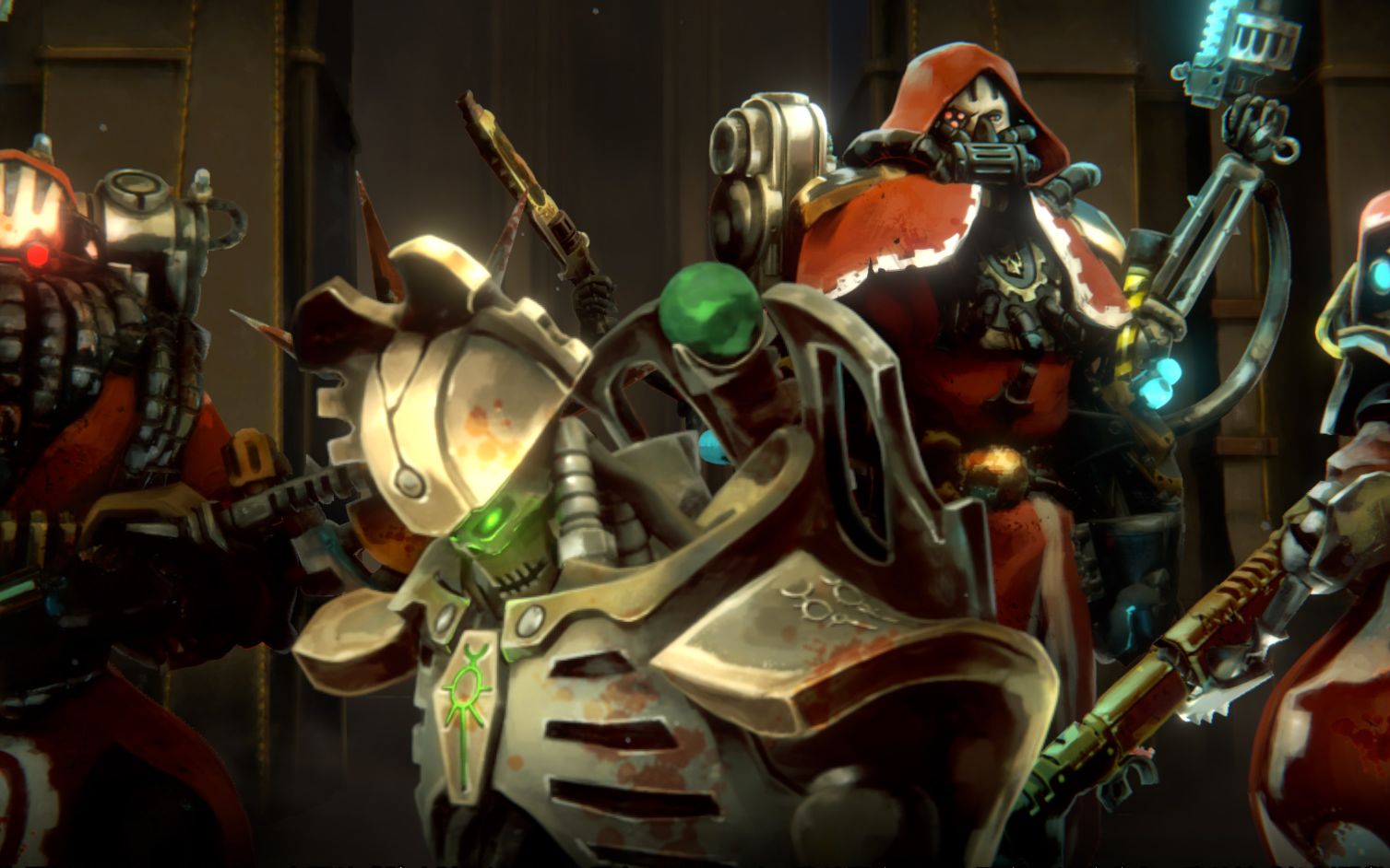 战锤40k机械神教实况最终战三boss齐聚却a不出一下