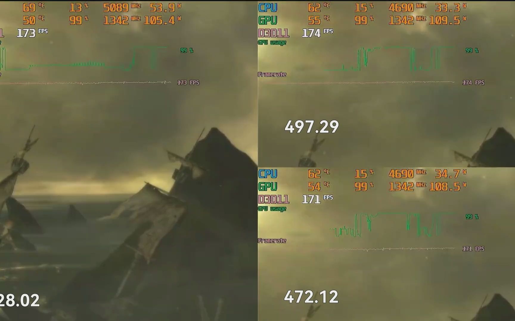 2023年GTX960驱动对比测试 472.12 497.29 511.23 528.02