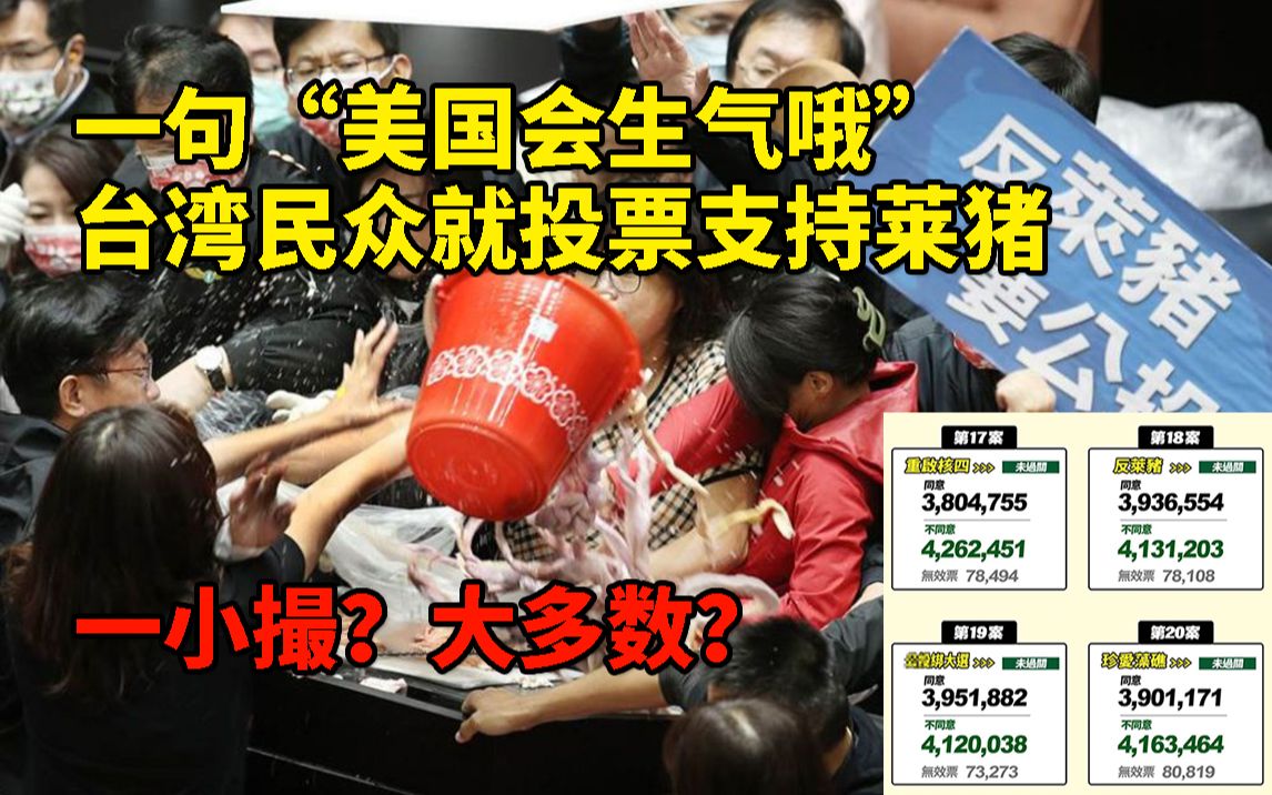 台湾省“四大公投”民进党全赢了 政治上如何解读?哔哩哔哩bilibili