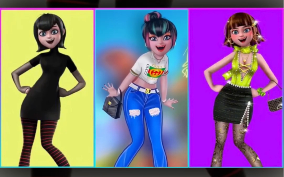 精灵旅社4 梅菲斯神奇变身大冒险 漫画人物手绘 绘画 卡通人物