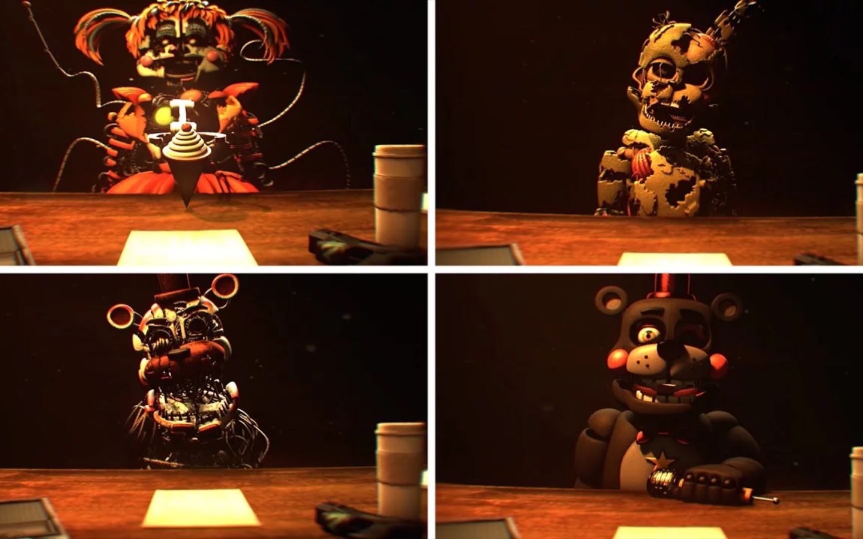 fnaf sfm〕后街四人组的回收采访