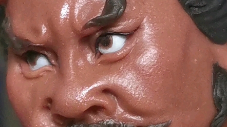 陈明远面塑水浒传独角兽邹润,出林龙邹渊,金枪将徐宁