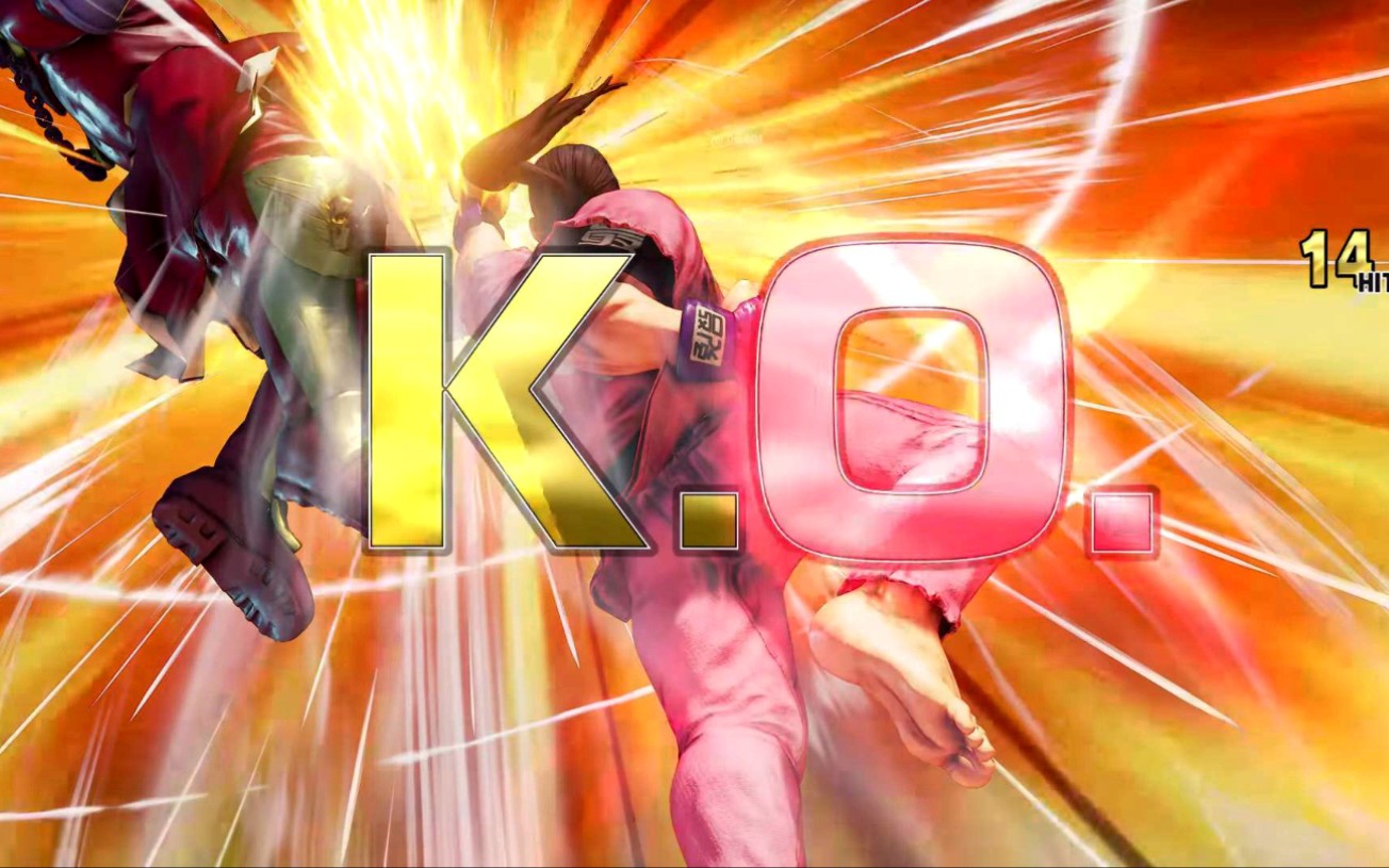 街霸5~韩国最强战神-poongko胖狗的dan(丹)30连击 脸都打肿了