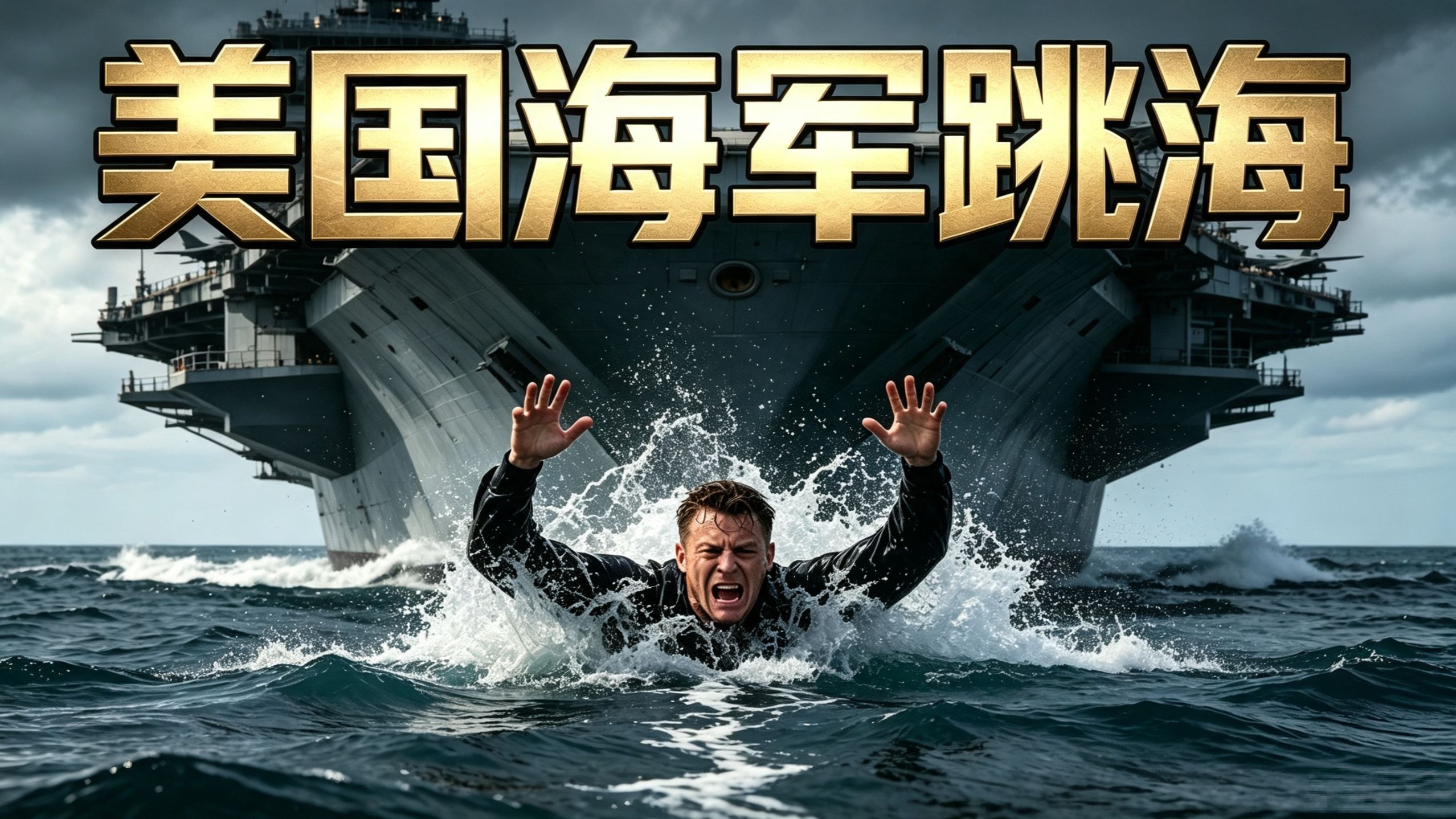 美国林肯号航母海军跳水自杀 近乎崩溃！