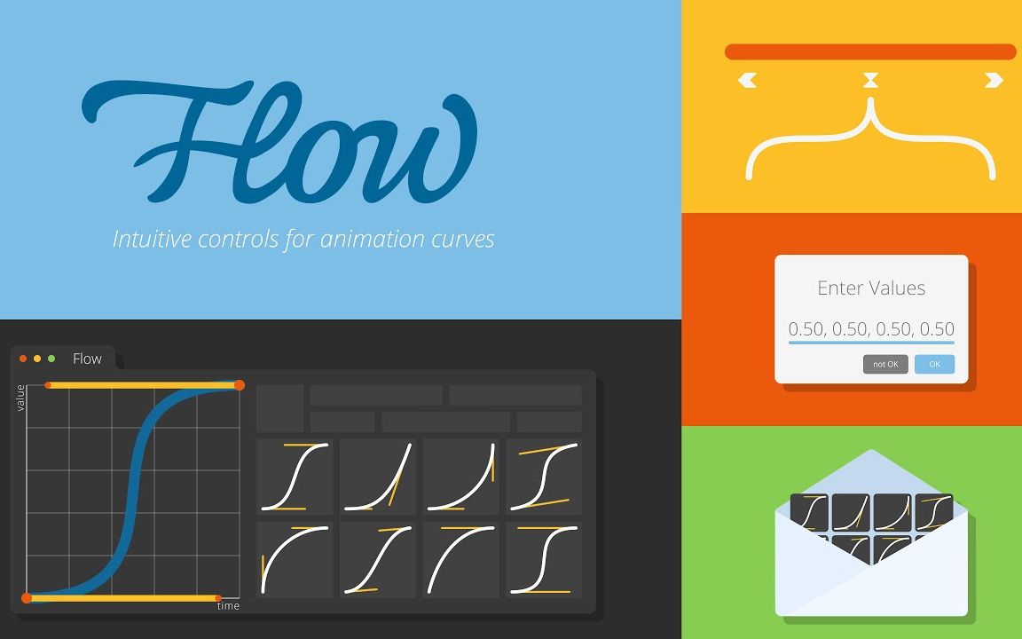 神器ae脚本关键帧缓入缓出曲线调节脚本flow使用教程