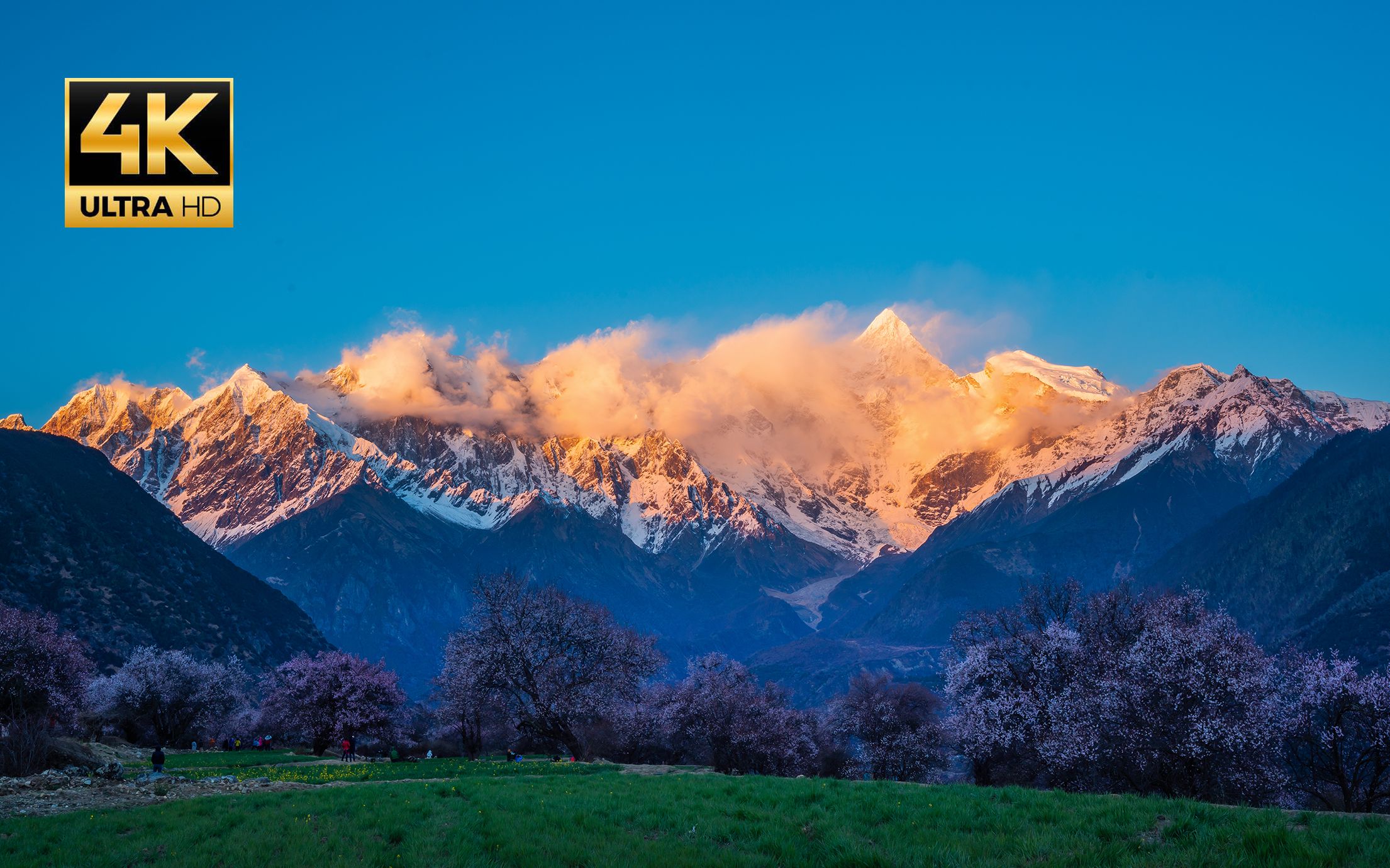 【4k超清】我拍到了超震撼的南迦巴瓦日照金山全过程,真是太幸运了