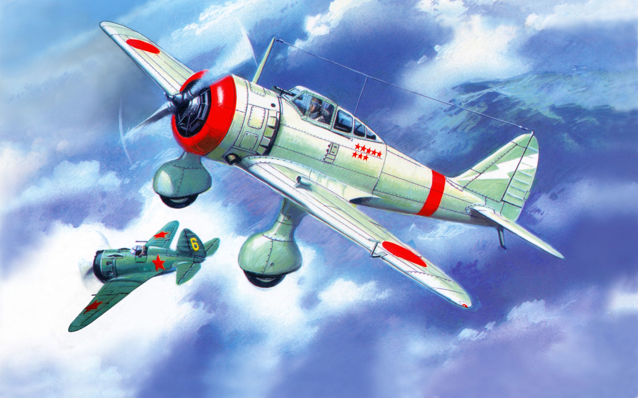 【浴血长空】苏系战机暴打三菱96舰战!