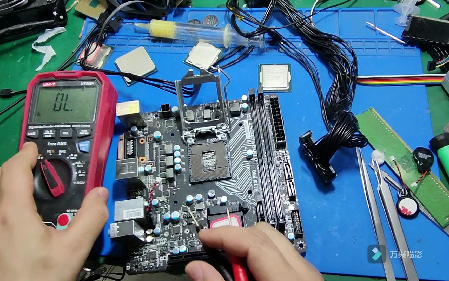 主板维修--华硕b350-f 微星h110 itx维修