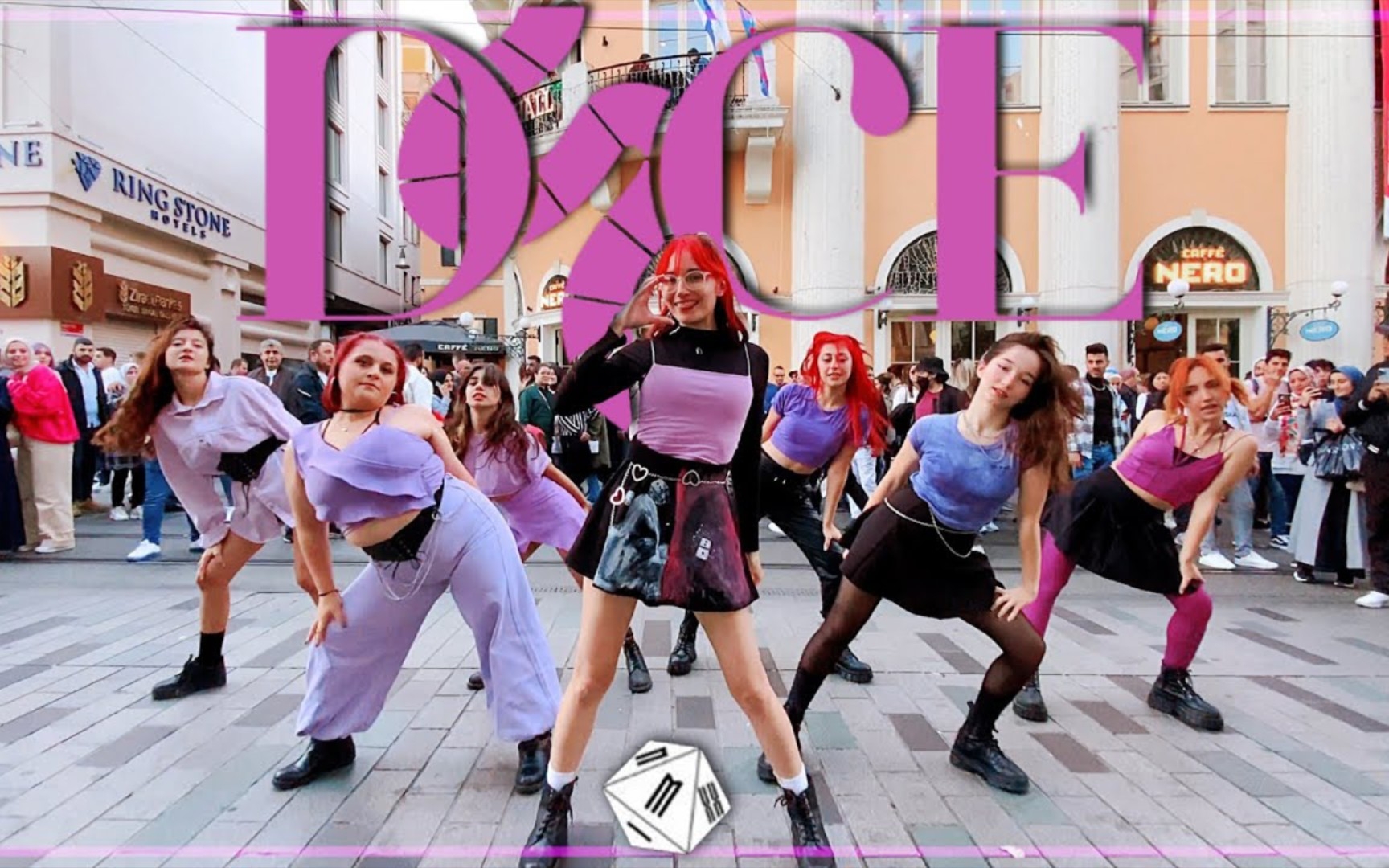 挑战特种兵女团刀群舞!nmixx最新回归曲dice超绝实力路演翻跳!高质量!