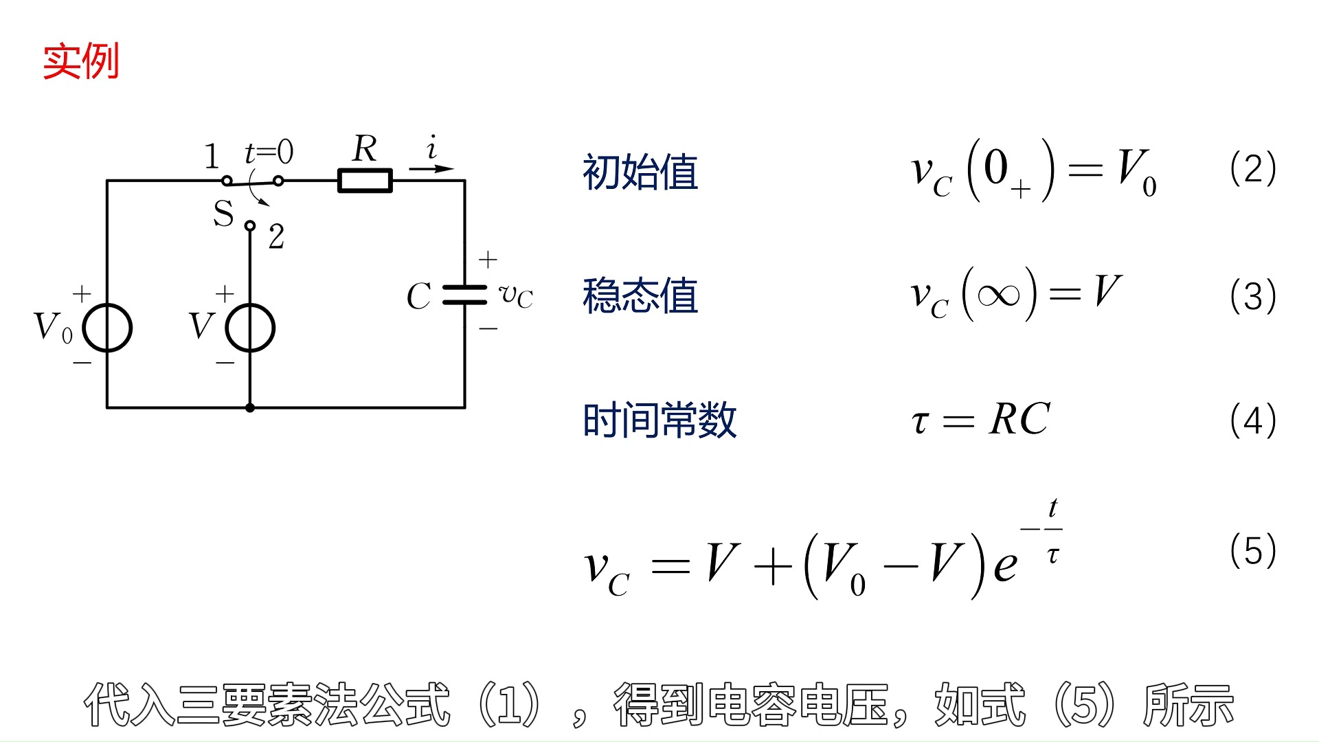 模电一分钟,学来好轻松——模电中的三要素法