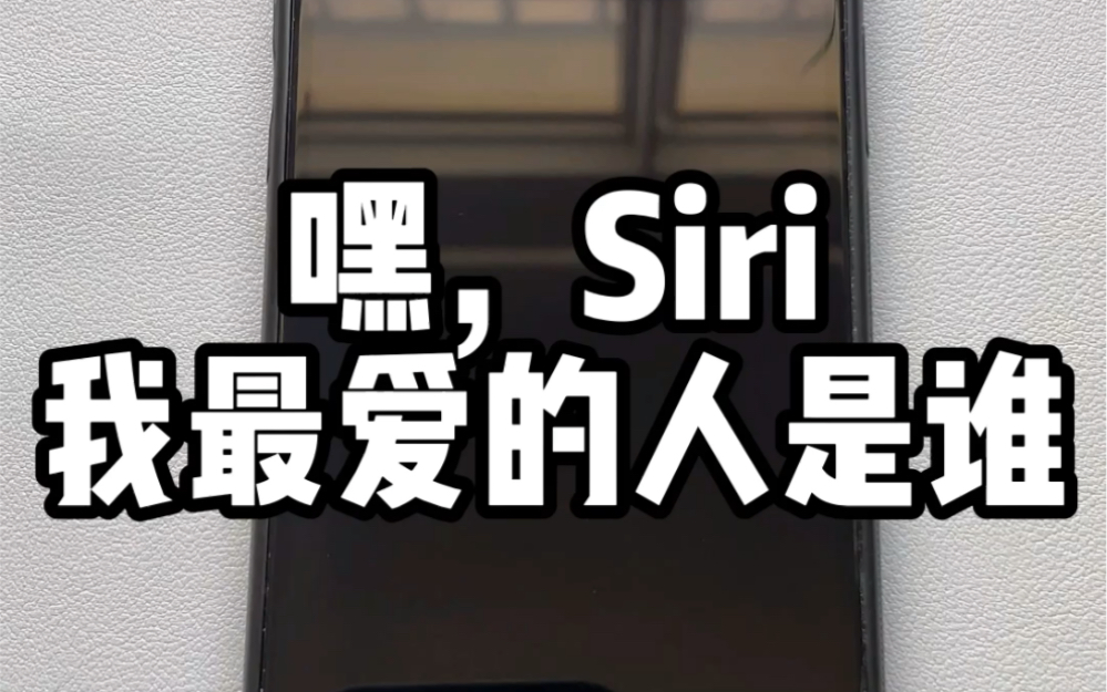 嘿Siri,我最爱的人是谁 #iPhone #快捷指令哔哩哔哩bilibili