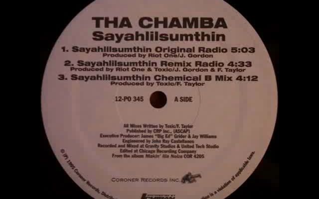 [图]【绝对狠货】Tha Chamba - Sayahlilsumthin (Remix) (1995)