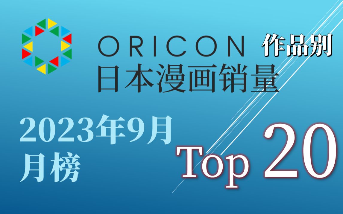 [图]【Oricon月榜/2023年9月】日本漫画销量 作品别Top 20