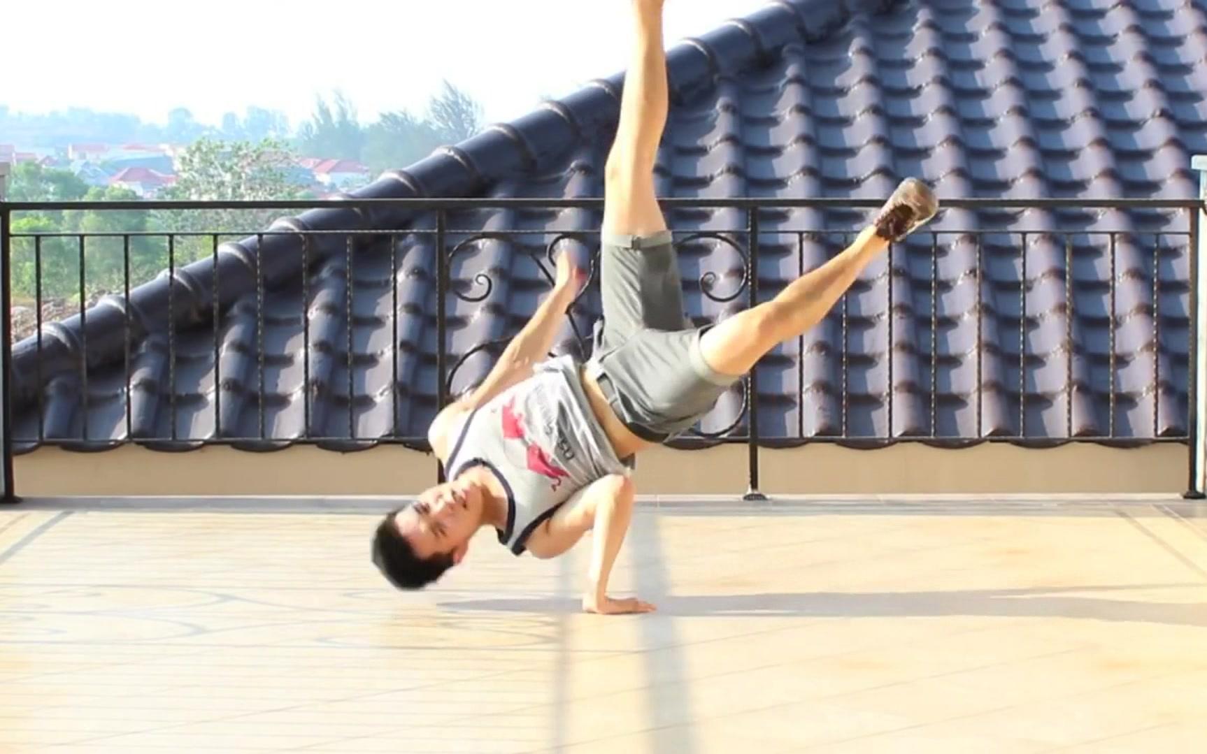 breaking街舞红牛明星bboy基础新手教学系列 教你如何后起airchair 后