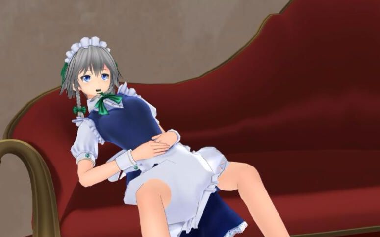 【东方mmd】美铃好像想找咲夜做什么的样子_哔哩哔哩