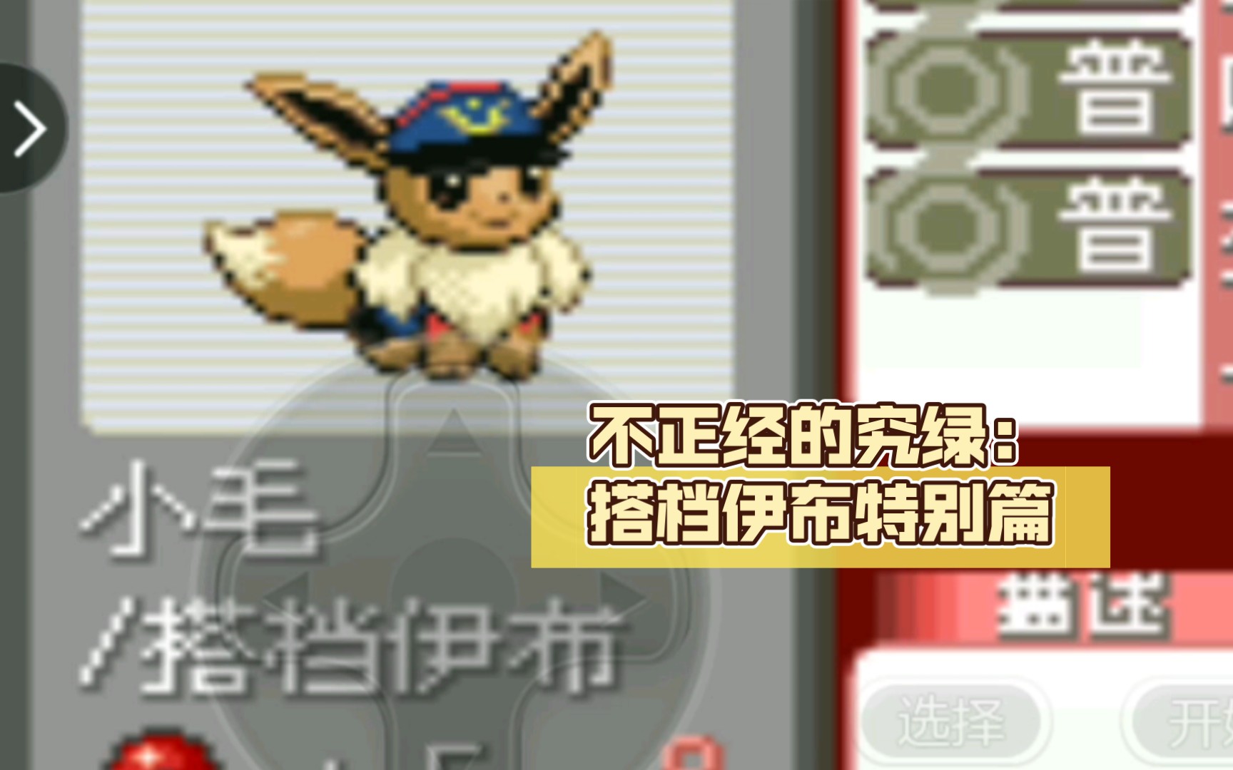 不正经的究绿:搭档伊布特别篇