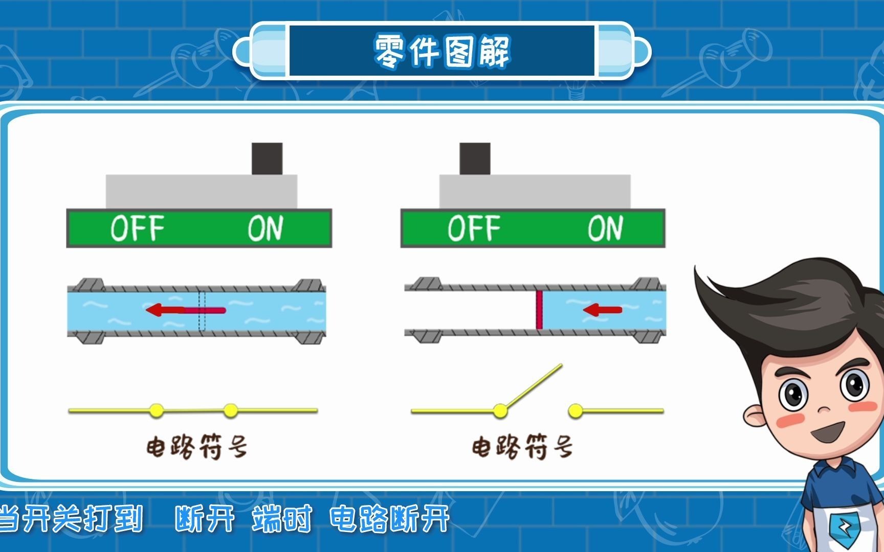 电学小子积木零件简介——滑动开关的原理与运用哔哩哔哩bilibili