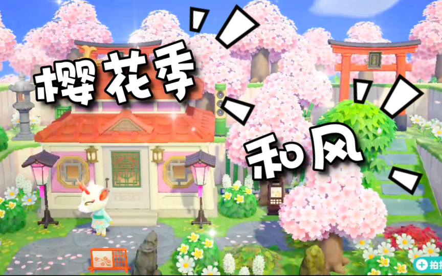 动森最美的樱花季要来啦佳芝的和风樱花岛建分享