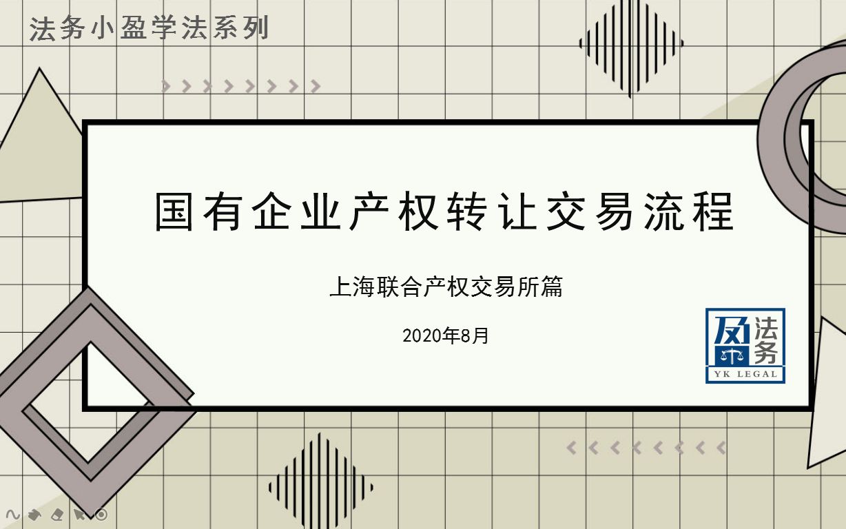 国有企业产权转让交易流程 第一集“进场交易前准备”哔哩哔哩bilibili