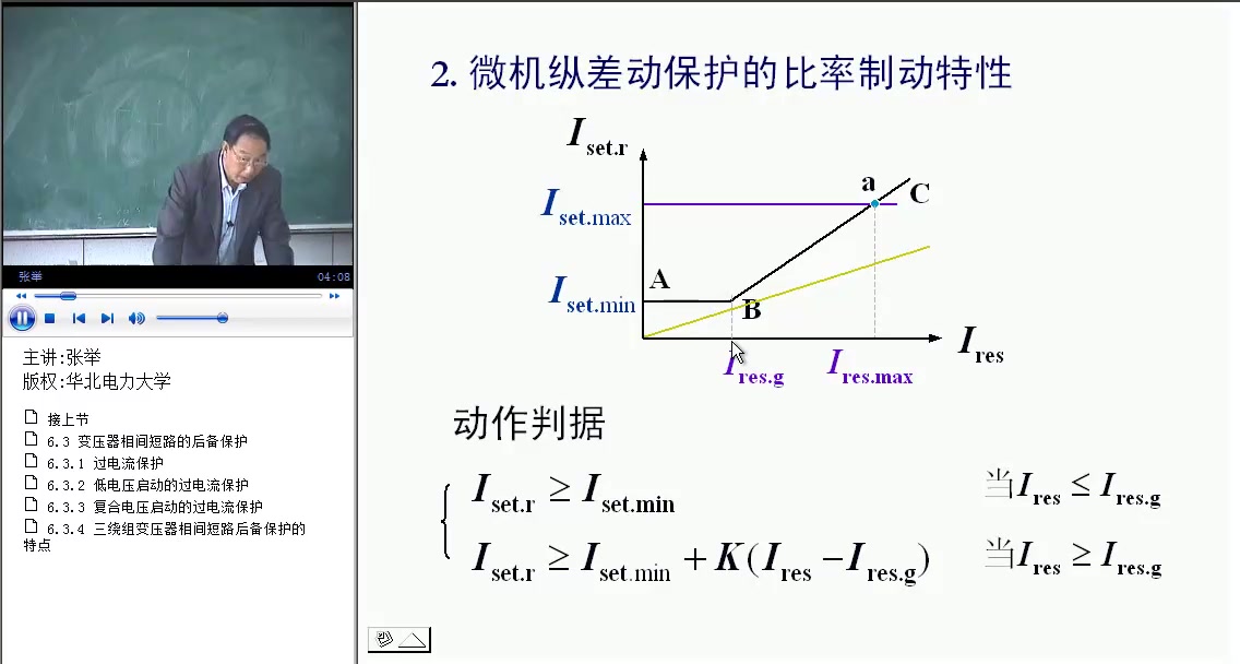 华北电力 电力系统继电保护 张举哔哩哔哩bilibili