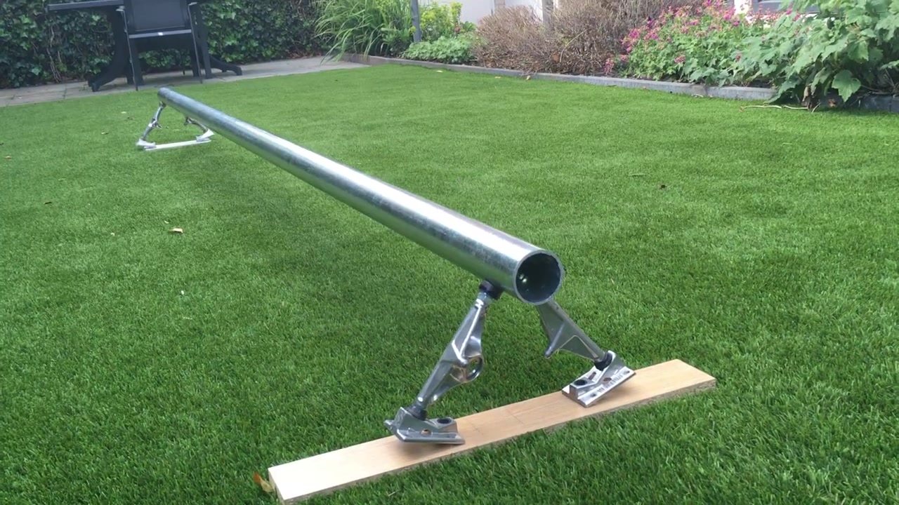 【diy滑板道具】利用滑板支架就能制作一根杆子?_哔哩哔哩_bilibili