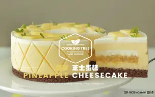 Download Video: 【中字】菠萝芝士蛋糕 Pineapple Cheesecake