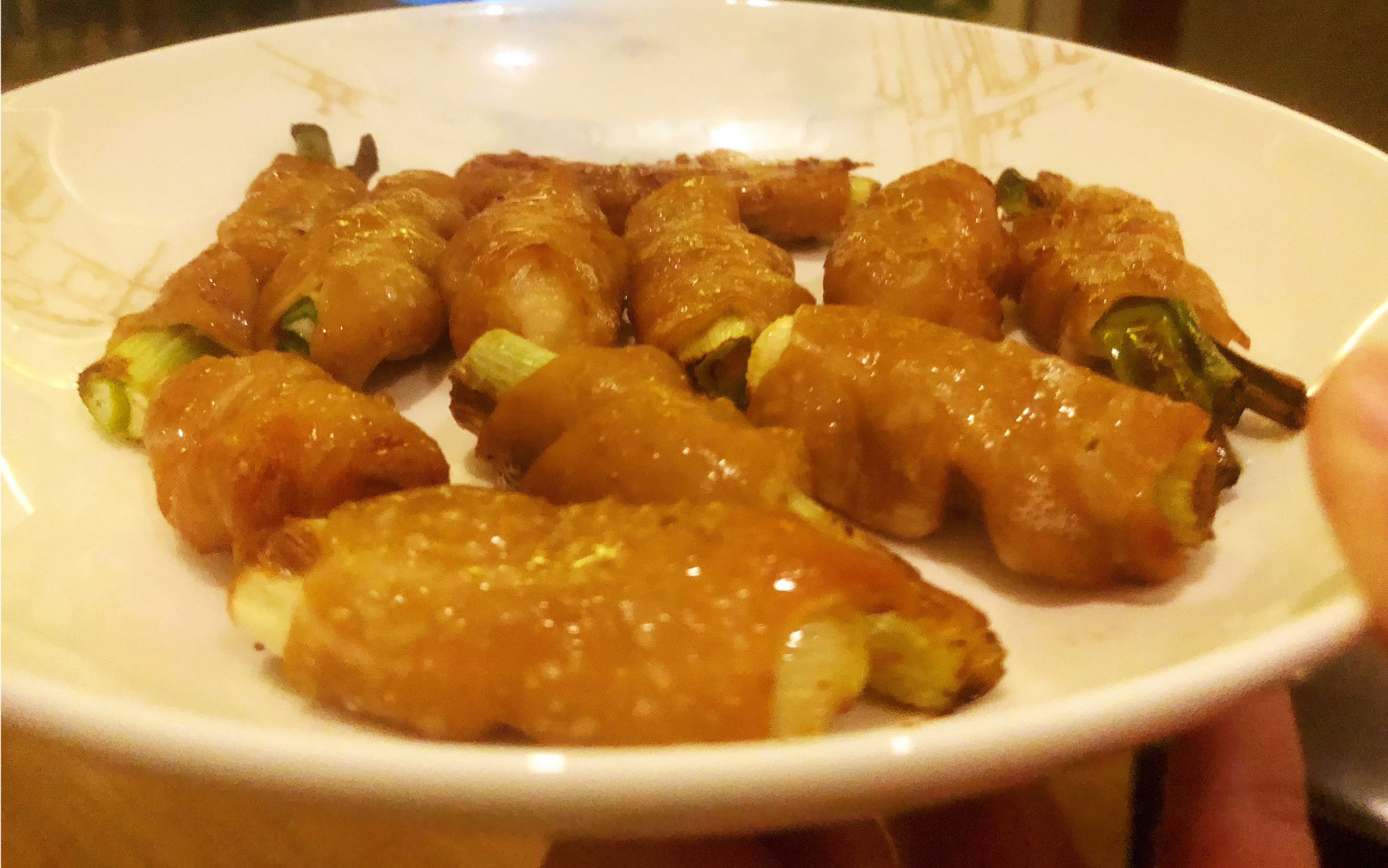 网红葱烤猪大肠,做的很成功,家人评价,就给了一个字:香!