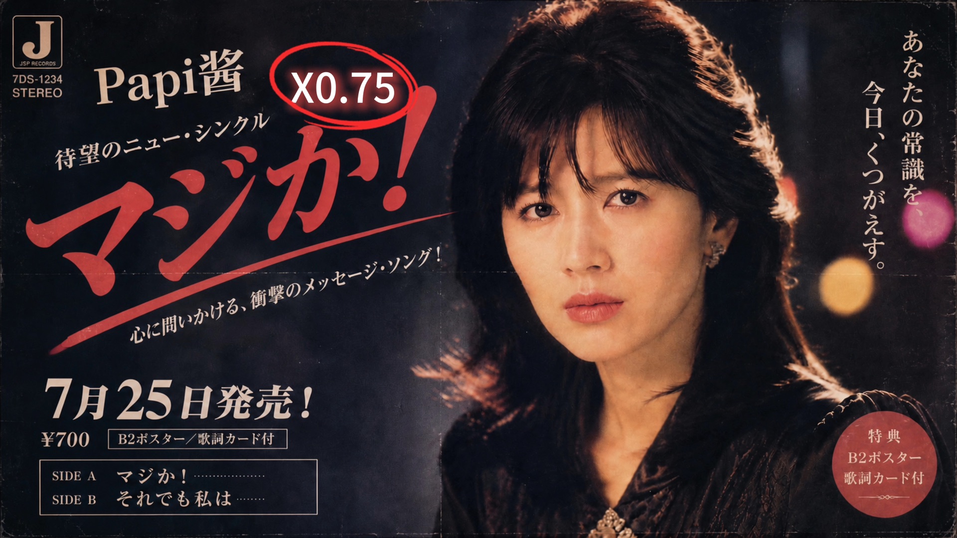 【X0.75版】昭和金曲《マジか！》Papi酱《生气了》日文版