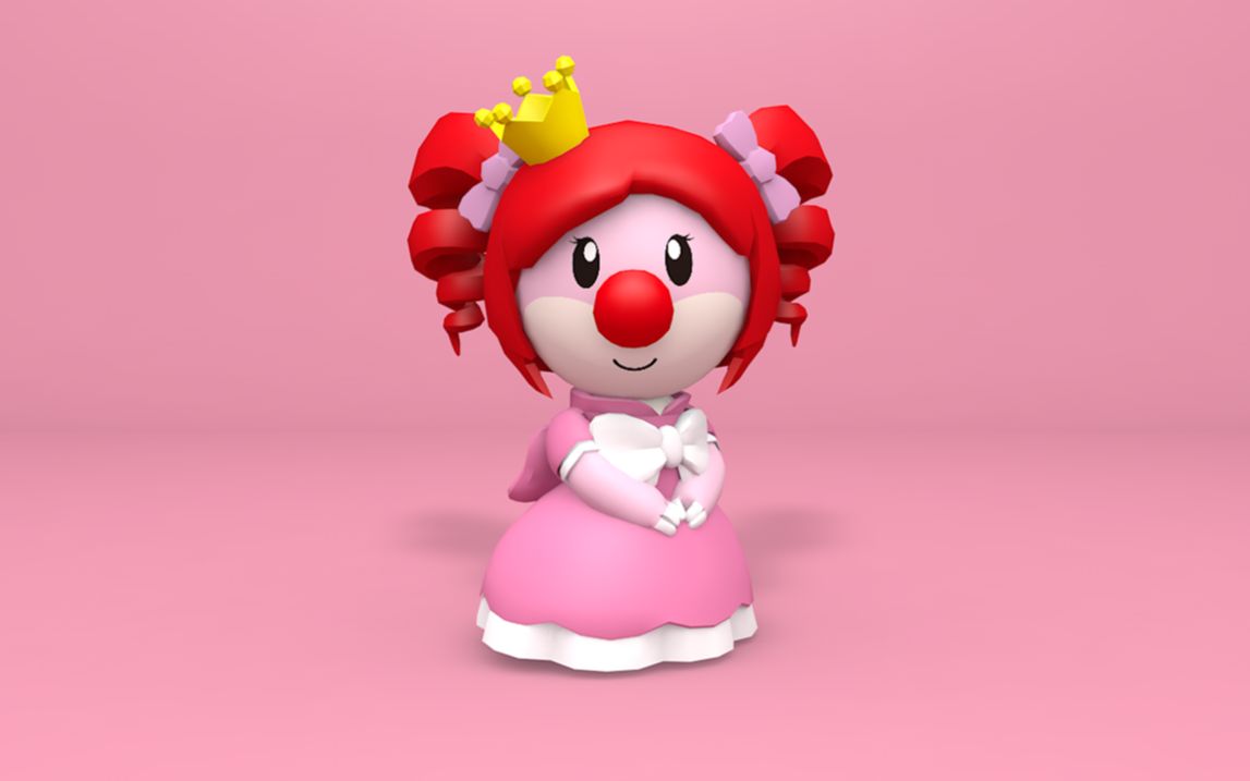 摩尔庄园制作一个温柔可爱的么么公主模型