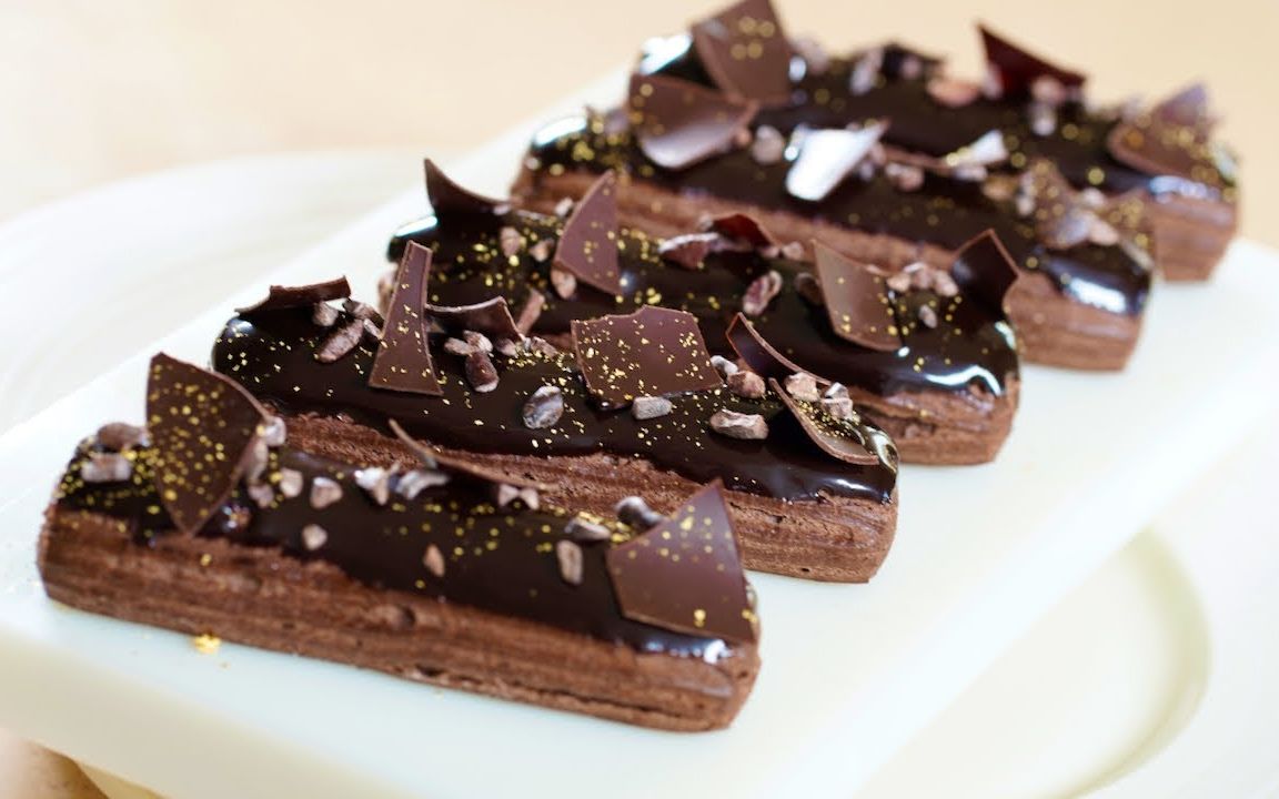 【半熟】巧克力闪电泡芙intense chocolate eclair - bruno albouze