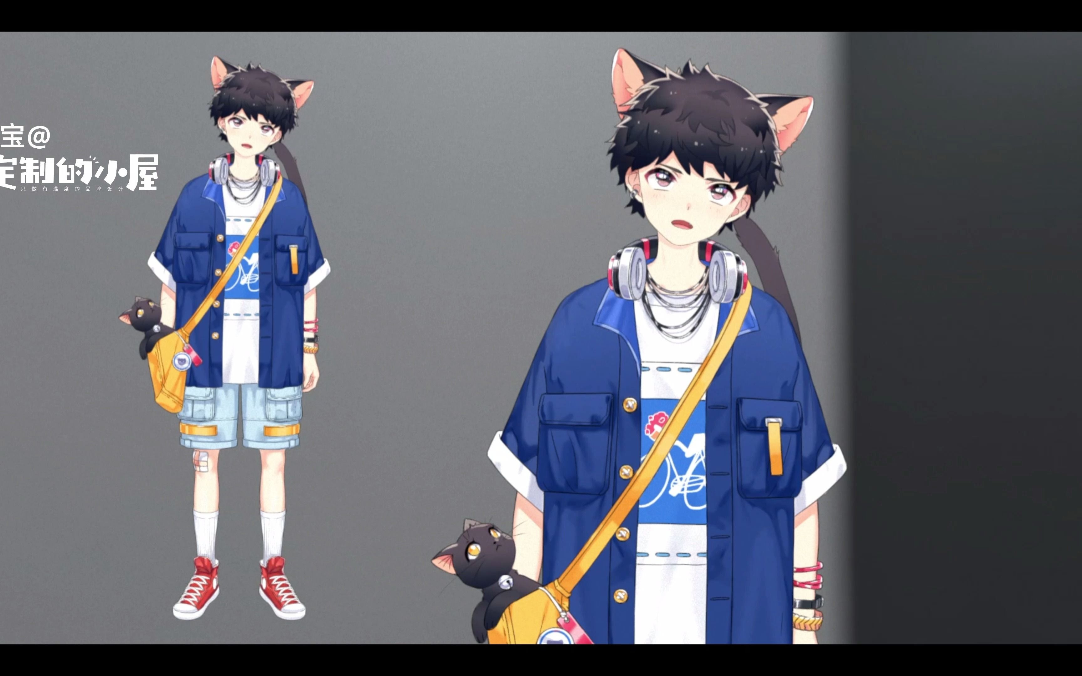 「live2d模型展示」魔法少年/虚拟主播形象live2d定制vtuber定制face