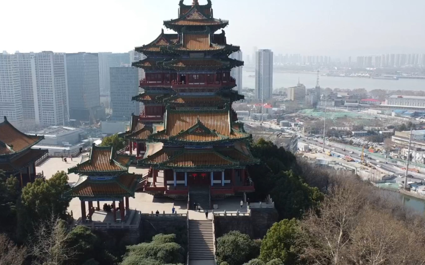 南京阅江楼航拍