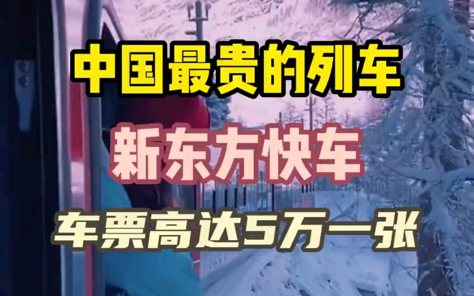 中国最贵的列车,火车界劳斯莱斯 新东方快车哔哩哔哩bilibili