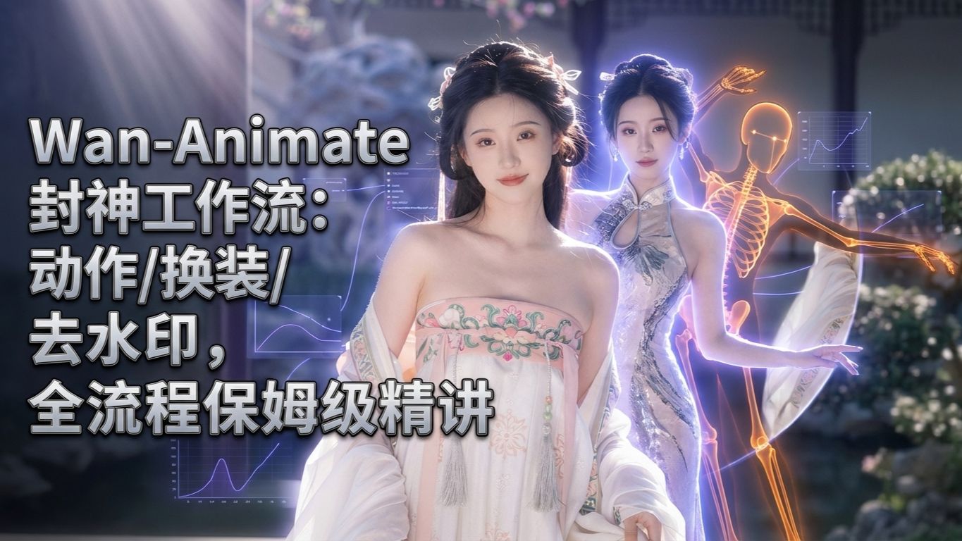 Wan-Animate商用级视频精讲（补充）—ComfyUI喂饭级教程第二十七期