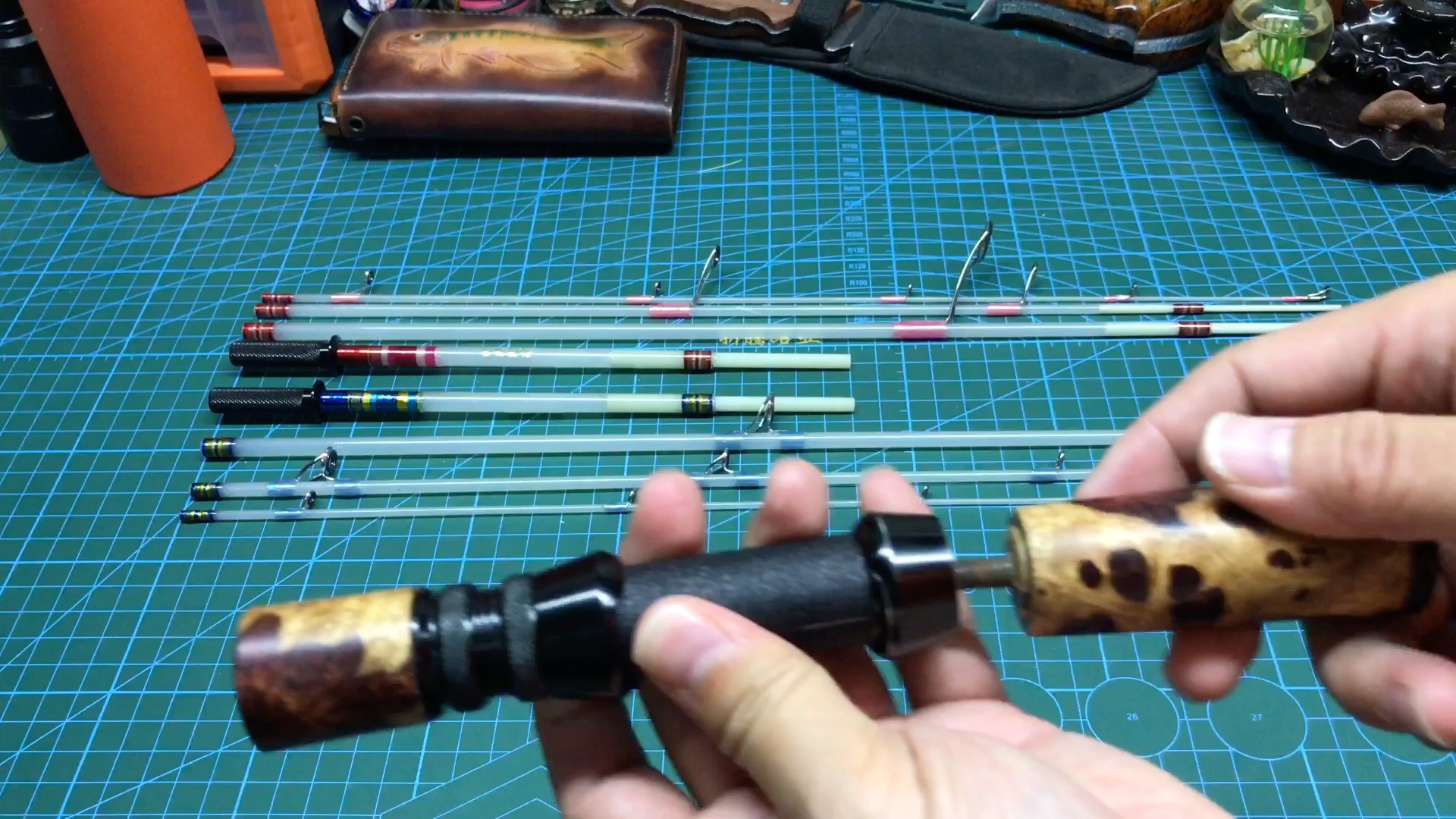 手工变形金刚手柄手工路亚竿